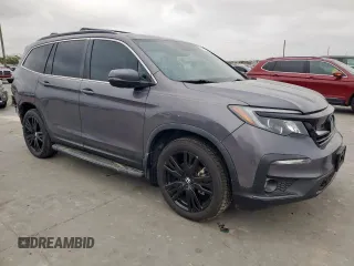 2021 Honda Pilot Special Edition with VIN 5FNYF5H25MB047648, listed as a Copart auction lot 49477835 with 31,900 mi miles and Salvage Title. Bid and sale history available at DreamBid. Image 4.