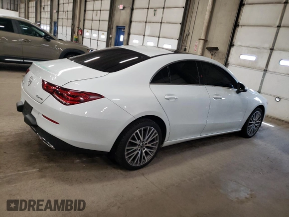 2020 Mercedes-Benz CLA 250 with VIN W1K5J4HB4LN081243, listed as a Copart auction lot 54709405 with 120,716 mi miles and Salvage Title. Bid and sale history available at DreamBid. Image 3.