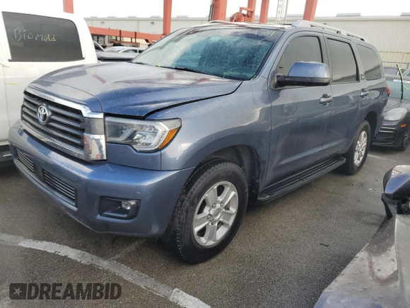 2019 Toyota Sequoia SR5 with VIN 5TDBY5G11KS174849, listed as a Copart auction lot 74324084 with 0 mi miles and Non Repairable. Bid and sale history available at carsss.com. Image 1.