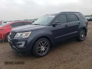 2017 Ford Explorer Sport with VIN 1FM5K8GT1HGC36590, listed as a Copart auction lot 57903645 with 117,237 mi miles and Salvage title. Bid and sale history available at DreamBid. Image 1.