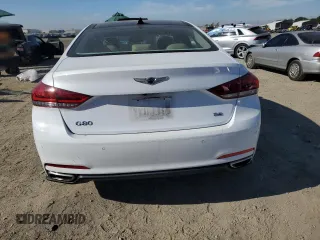 2017 Genesis G80 3.8L with VIN KMHGN4JE1HU190490, listed as a Copart auction lot 83115594 with 67,108 mi miles and Salvage Title. Bid and sale history available at DreamBid. Image 6.