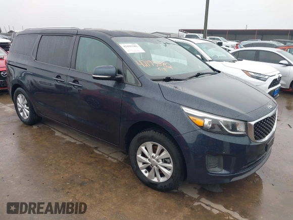 2017 Kia Sedona LX with VIN KNDMB5C11H6233620, listed as a IAAI auction lot 42193582 with 153,934 mi miles and . Bid and sale history available at DreamBid. Image 1.