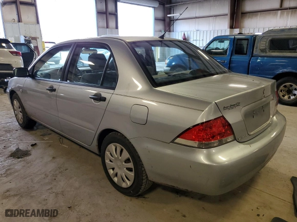 2006 Mitsubishi Lancer ES with VIN JA3AJ26E46U068219, listed as a Copart auction lot 89313665 with 63,616 mi miles and Salvage Title. Bid and sale history available at carsss.com. Image 2.