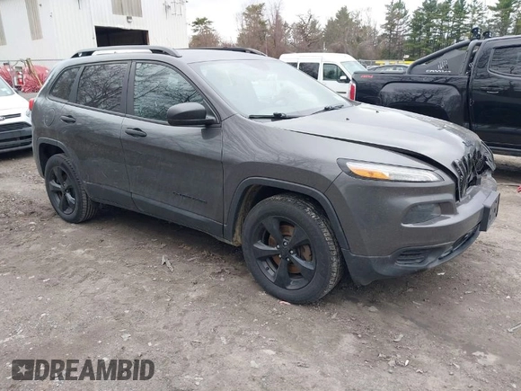 2017 Jeep Cherokee Sport with VIN 1C4PJMAS3HW520964, listed as a IAAI auction lot 42009259 with 170,683 mi miles. Bid and sale history available at carsss.com. Image 1.