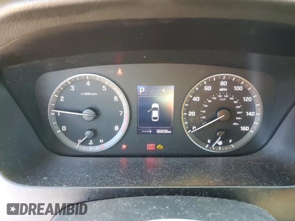 2017 Hyundai Sonata Sport with VIN 5NPE34AF5HH523696, listed as a Copart auction lot 42559145 with 96,839 mi miles and Salvage Title. Bid and sale history available at carsss.com. Image 9.