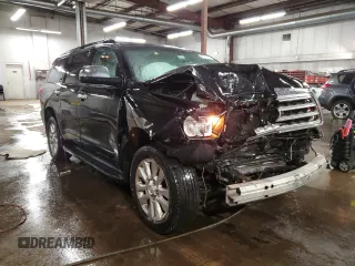 2008 Toyota Sequoia Platinum with VIN 5TDBY67A38S012588, listed as a Copart auction lot 89271415 with 228,639 mi miles and Salvage Title. Bid and sale history available at carsss.com. Image 4.