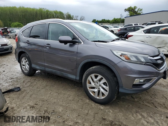 2015 Honda CR-V EX-L with VIN 2HKRM4H73FH667497, listed as a Copart auction lot 51910525 with 117,443 mi miles and Salvage Title. Bid and sale history available at carsss.com. Image 4.