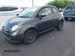 2015 FIAT 500 Pop with VIN 3C3CFFAR2FT636768, listed as a IAAI auction lot 42588875 with 62,634 mi miles and . Bid and sale history available at DreamBid. Image 2.