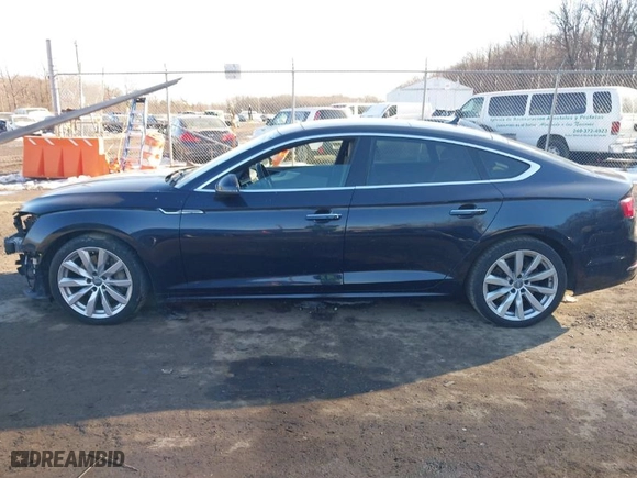 2018 Audi A5 Sportback Premium Plus with VIN WAUBNCF54JA012160, listed as a IAAI auction lot 41345908 with 123,697 mi miles. Bid and sale history available at carsss.com. Image 14.
