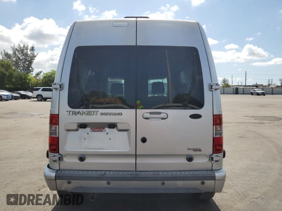 2013 Ford Transit Connect XLT with VIN NM0KS9BN8DT126995, listed as a Copart auction lot 57993055 with 120,842 mi miles and Salvage title. Bid and sale history available at DreamBid. Image 6.