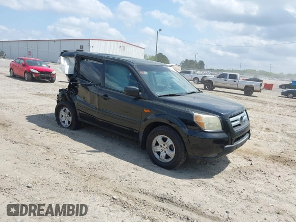 2006 Honda Pilot LX z VIN 5FNYF28106B030085, wystawiony jako IAAI lot #41953259 z przebiegiem Nie podano mil oraz . Historia ofert i sprzedaży dostępna na DreamBid. Obrazek 1.