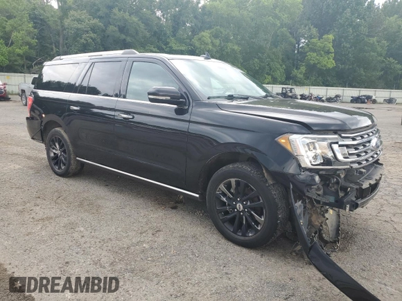 2019 Ford Expedition Max Limited with VIN 1FMJK1KT1KEA19735, listed as a Copart auction lot 56634085 with 147,154 mi miles and Salvage title. Bid and sale history available at DreamBid. Image 4.