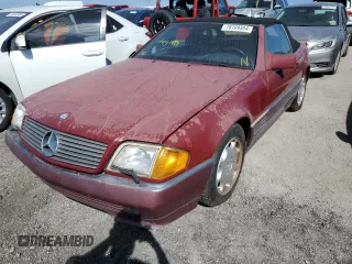 1992 Mercedes-Benz 500 z VIN WDBFA66E2NF060149, wystawiony jako Copart lot #76109384 z przebiegiem 55 753 mil mil oraz Szkody całkowita. Historia ofert i sprzedaży dostępna na DreamBid. Obrazek 1.