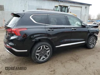 2021 Hyundai Santa Fe Calligraphy with VIN 5NMS5DALXMH347254, listed as a Copart auction lot 49868935 with 22,725 mi miles and Clean title. Bid and sale history available at DreamBid. Image 3.