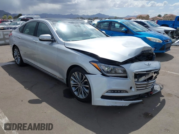 2016 Hyundai Genesis 3.8L with VIN KMHGN4JEXGU137527, listed as a IAAI auction lot 41959117 with 70,111 mi miles and . Bid and sale history available at DreamBid. Image 1.