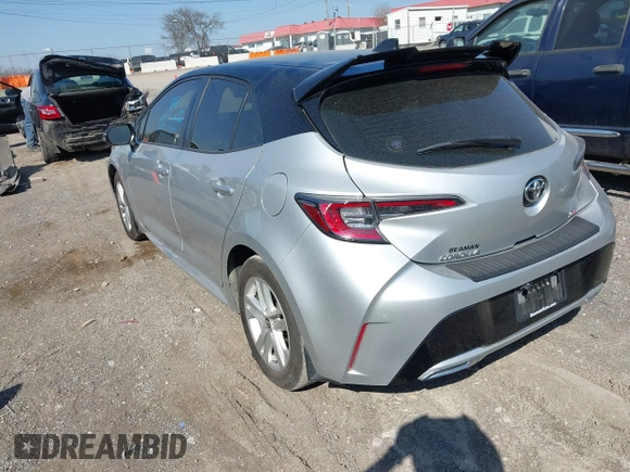2022 Toyota Corolla Hatchback SE with VIN JTNB4MBE5N3181644, listed as a IAAI auction lot 41759003 with 37,079 mi miles. Bid and sale history available at carsss.com. Image 3.