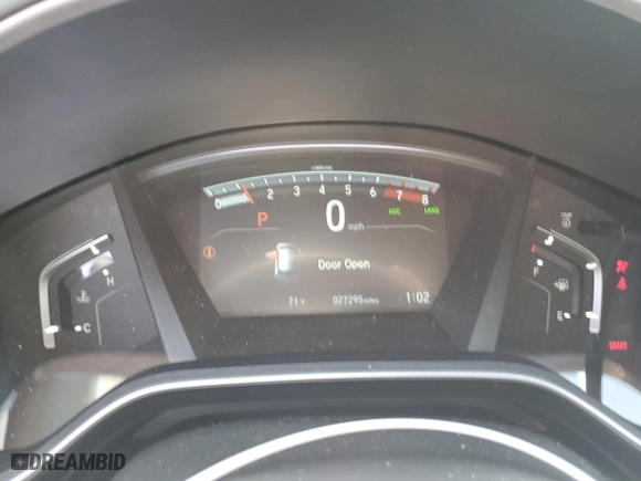 2018 Honda CR-V EX with VIN 2HKRW2H50JH603178, listed as a Copart auction lot 53345175 with 27,295 mi miles and Salvage Title. Bid and sale history available at carsss.com. Image 9.
