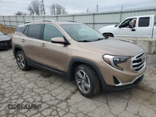 2018 GMC Terrain SLT with VIN 3GKALPEV6JL313796, listed as a Copart auction lot 44714555 with 103,557 mi miles and Salvage Title. Bid and sale history available at DreamBid. Image 4.
