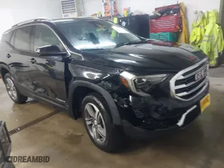 2018 GMC Terrain SLT with VIN 3GKALVEV9JL269507, listed as a IAAI auction lot 41718138 with 96,114 mi miles. Bid and sale history available at carsss.com. Image 1.