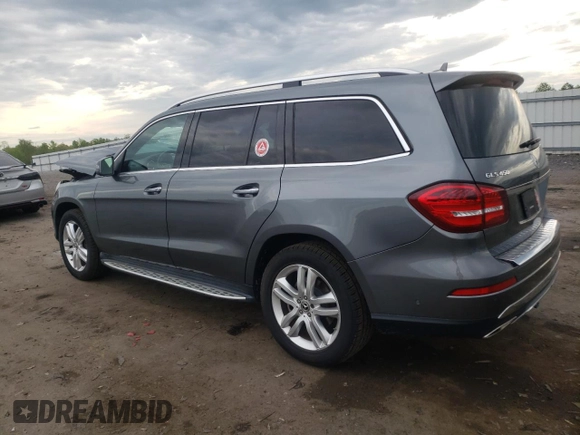 2018 Mercedes-Benz GLS 450 with VIN 4JGDF6EE4JB081514, listed as a Copart auction lot 50874154 with 62,829 mi miles and Salvage Title. Bid and sale history available at DreamBid. Image 2.