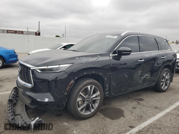 2023 Infiniti QX60 Luxe with VIN 5N1DL1FS5PC368816, listed as a Copart auction lot 54329005 with 54,642 mi miles and Salvage title. Bid and sale history available at DreamBid. Image 1.