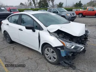 2020 Nissan Versa S with VIN 3N1CN8DV6LL837123, listed as a IAAI auction lot 41865016 with 60,365 mi miles. Bid and sale history available at carsss.com. Image 1.
