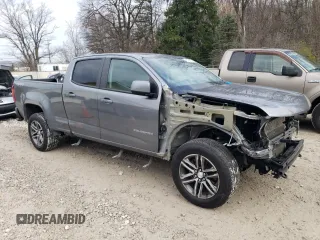 2021 Chevrolet Colorado 4WD Work Truck with VIN 1GCGTBEN2M1275066, listed as a Copart auction lot 80666024 with 44,442 mi miles and Salvage title. Bid and sale history available at DreamBid. Image 4.