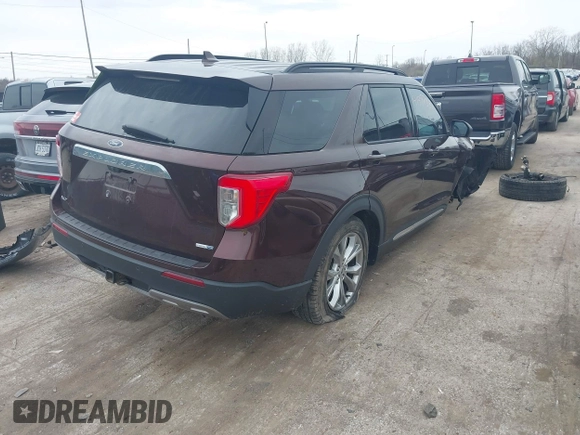 2020 Ford Explorer XLT with VIN 1FMSK8DH9LGA09384, listed as a IAAI auction lot 41997331 with 88,676 mi miles. Bid and sale history available at carsss.com. Image 4.