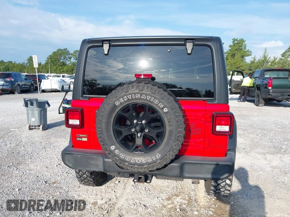 2020 Jeep Wrangler Unlimited Willys z VIN 1C4HJXDM1LW290451, wystawiony jako IAAI lot #42586990 z przebiegiem 64 163 mil mil oraz . Historia ofert i sprzedaży dostępna na DreamBid. Obrazek 17.