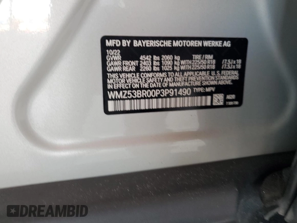 2023 MINI Countryman Cooper S z VIN WMZ53BR00P3P91490, wystawiony jako Copart lot #58600905 z przebiegiem Nie podano mil oraz Szkoda całkowita • Salvage title. Historia ofert i sprzedaży dostępna na DreamBid. Obrazek 13.