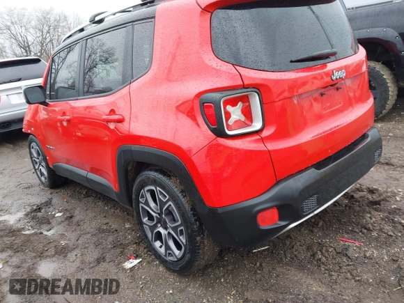 2015 Jeep Renegade Limited with VIN ZACCJADT7FPB41669, listed as a IAAI auction lot 41667420 with 118,719 mi miles and . Bid and sale history available at DreamBid. Image 3.