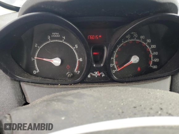 2012 Ford Fiesta S with VIN 3FADP4AJ2CM176566, listed as a Copart auction lot 80725944 with 176,015 mi miles and Salvage Title. Bid and sale history available at DreamBid. Image 9.