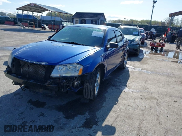 2013 Dodge Avenger SE with VIN 1C3CDZAB6DN653869, listed as a IAAI auction lot 41984957 with 163,626 mi miles. Bid and sale history available at carsss.com. Image 2.