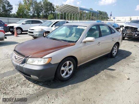 2007 Hyundai Azera GLS with VIN KMHFC46D97A181621, listed as a Copart auction lot 69761294 with 185,732 mi miles and Salvage Title. Bid and sale history available at carsss.com. Image 1.