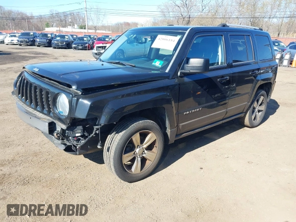 2016 Jeep Patriot Latitude with VIN 1C4NJRFB4GD580484, listed as a IAAI auction lot 42006184 with 178,265 mi miles. Bid and sale history available at carsss.com. Image 2.