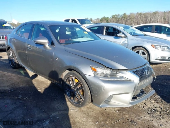 2015 Lexus IS 350 with VIN JTHBE1D23F5019776, listed as a IAAI auction lot 41630598 with 235,200 mi miles. Bid and sale history available at carsss.com. Image 13.