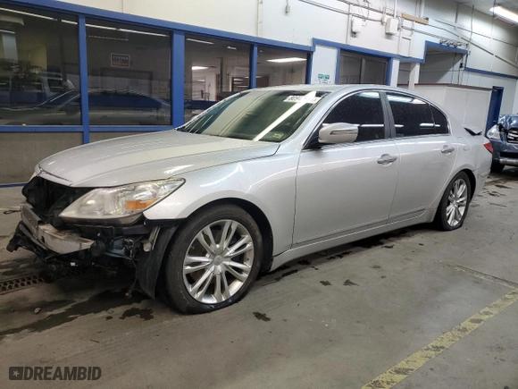 2010 Hyundai Genesis with VIN KMHGC4DF5AU100886, listed as a Copart auction lot 80949054 with 187,780 mi miles and Salvage Title. Bid and sale history available at carsss.com. Image 1.