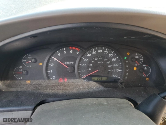 2005 Toyota Tundra SR5 with VIN 5TBET34135S496149, listed as a Copart auction lot 49500955 with 209,115 mi miles and Salvage Title. Bid and sale history available at carsss.com. Image 9.