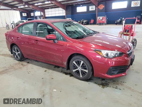 2022 Subaru Impreza Premium with VIN 4S3GKAD65N3603318, listed as a Copart auction lot 50488335 with 41,666 mi miles and Salvage title. Bid and sale history available at DreamBid. Image 4.