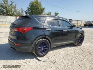 2016 Hyundai Santa Fe Sport with VIN 5XYZUDLB9GG320146, listed as a Copart auction lot 75453114 with 130,382 mi miles and Salvage Title. Bid and sale history available at carsss.com. Image 3.