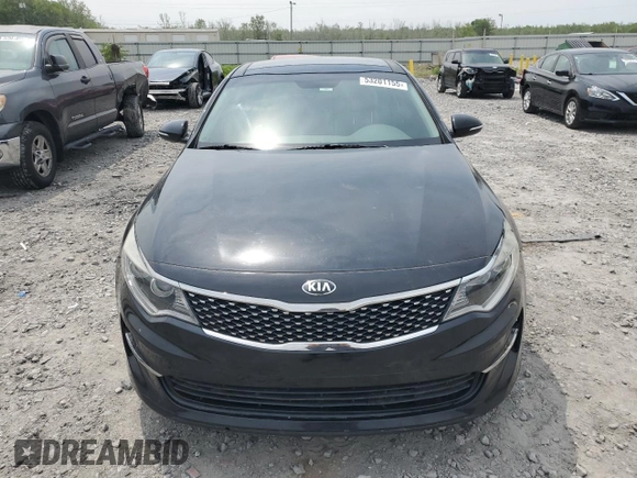 2016 Kia Optima EX with VIN 5XXGU4L36GG074645, listed as a Copart auction lot 53201155 with 126,111 mi miles and Salvage Title. Bid and sale history available at carsss.com. Image 5.
