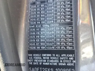 2020 Jaguar E-Pace R-Dynamic S z VIN SADFT2GX1L1008952, wystawiony jako Copart lot #41633475 z przebiegiem 84 849 mil mil oraz Szkody całkowita. Historia ofert i sprzedaży dostępna na DreamBid. Obrazek 14.