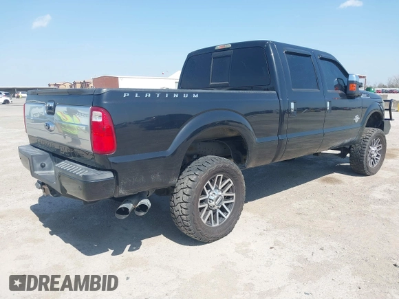 2015 Ford F-250 Lariat with VIN 1FT7W2BT6FEC87761, listed as a IAAI auction lot 41805945 with 160,324 mi miles and . Bid and sale history available at DreamBid. Image 4.