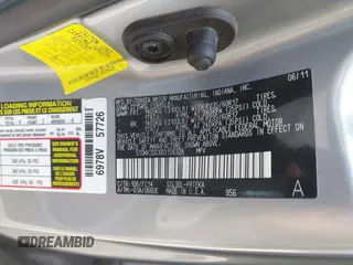 2011 Toyota Sienna LE AAS with VIN 5TDKK3DCXBS156328, listed as a IAAI auction lot 42721542 with 153,286 mi miles and . Bid and sale history available at DreamBid. Image 9.
