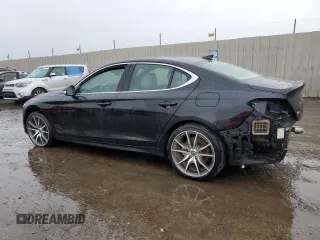2023 Genesis G70 2.0T with VIN KMTG34TA4PU123662, listed as a Copart auction lot 41686764 with 14,291 mi miles and Non Repairable. Bid and sale history available at DreamBid. Image 2.
