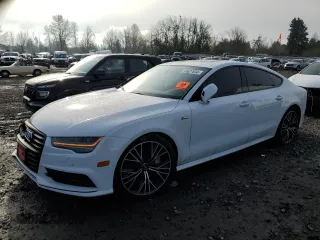 2016 Audi A7 3.0 Premium Plus with VIN WAUWGAFCXGN160698, listed as a Copart auction lot 83627834 with 92,395 mi miles and Salvage Title. Bid and sale history available at carsss.com. Image 1.