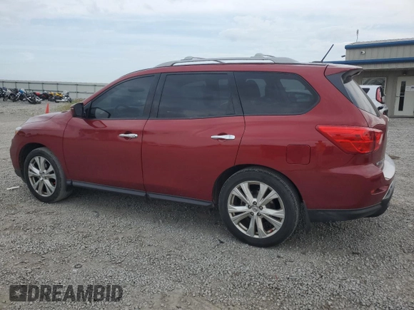 2018 Nissan Pathfinder SV z VIN 5N1DR2MN2JC625200, wystawiony jako Copart lot #58810925 z przebiegiem 69 342 mil mil oraz Szkoda całkowita • Salvage title. Historia ofert i sprzedaży dostępna na DreamBid. Obrazek 2.