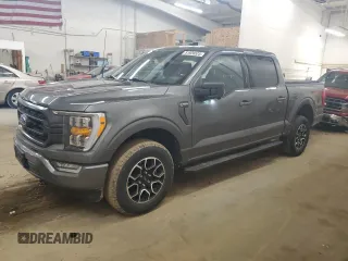 2022 Ford F-150 XL with VIN 1FTFW1E82NKF01075, listed as a Copart auction lot 51928525 with 45,342 mi miles and Salvage Title. Bid and sale history available at DreamBid. Image 1.