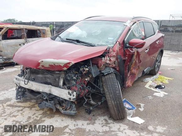 2019 Nissan Murano Platinum z VIN 5N1AZ2MJ9KN102150, wystawiony jako IAAI lot #41663185 z przebiegiem Nie podano mil oraz . Historia ofert i sprzedaży dostępna na DreamBid. Obrazek 6.
