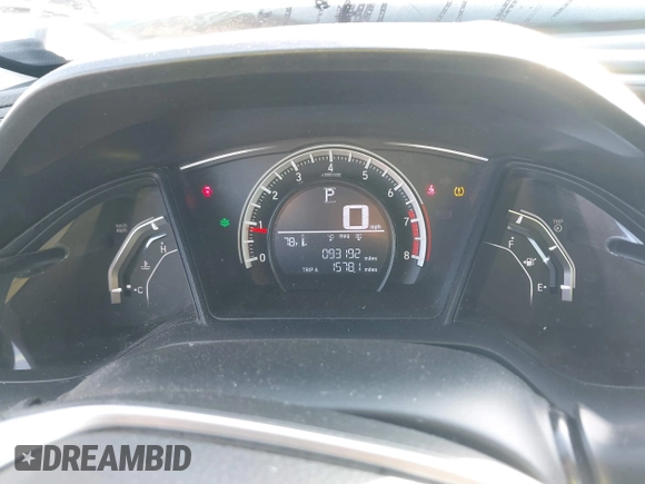 2016 Honda Civic Sedan LX with VIN 2HGFC2F53GH521270, listed as a IAAI auction lot 41953333 with 93,192 mi miles. Bid and sale history available at carsss.com. Image 7.